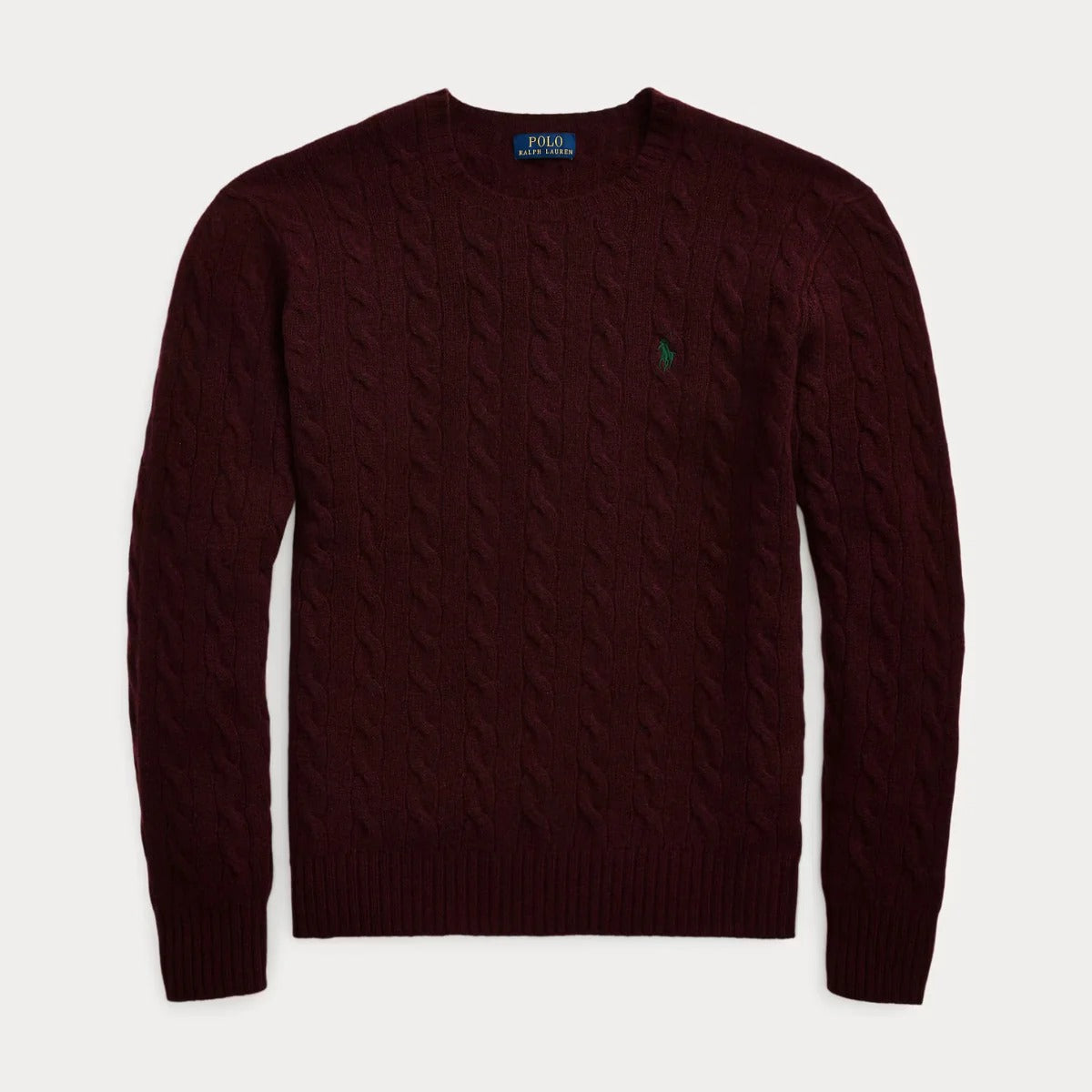 Zopfmuster-Pullover aus Wolle und Kaschmir