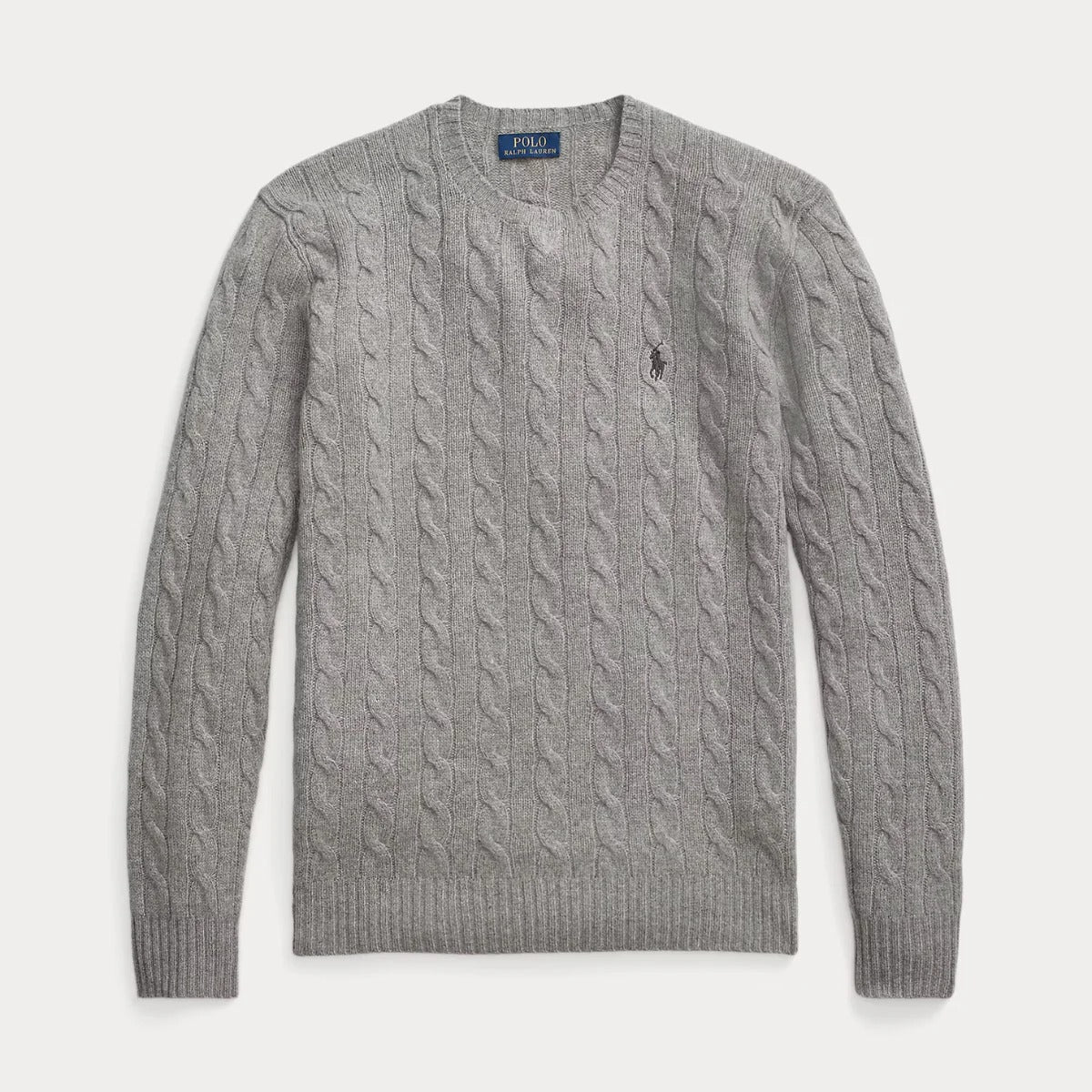 Zopfmuster-Pullover aus Wolle und Kaschmir