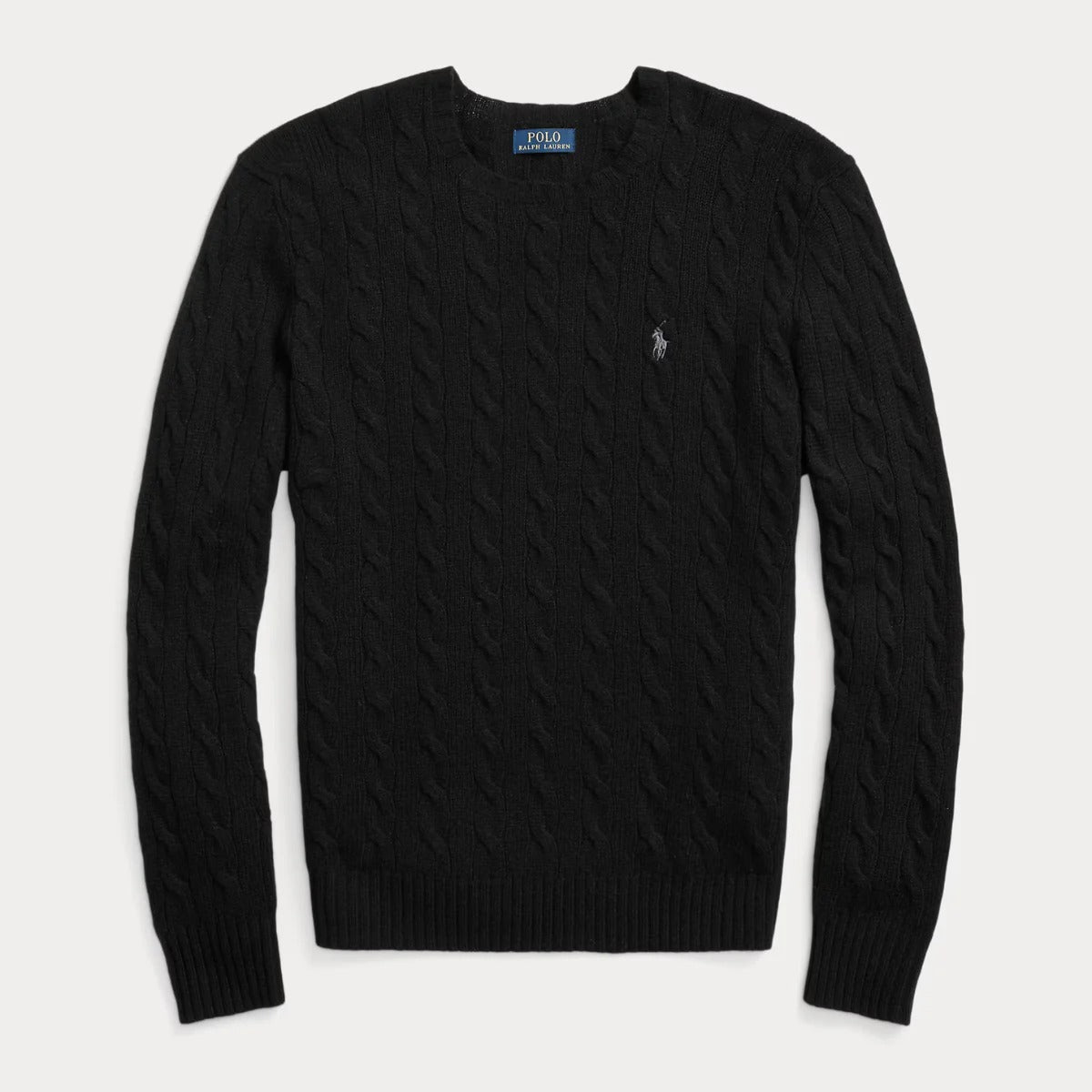 Zopfmuster-Pullover aus Wolle und Kaschmir